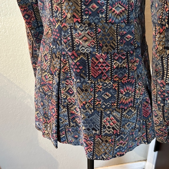 Vintage Multicolor Tapestry Corduroy Blazer - Picture 6 of 8